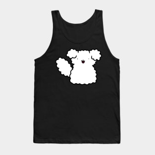 Fluffy Dog Sitting Tank Top